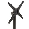 ICARE - Conjunto n.º 1: mesa bistró D70cm plegable de cerámica marmoleado negro