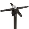 ICARE - Conjunto n.º 1: mesa bistró D70cm plegable de cerámica marmoleado negro