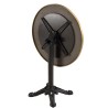 ICARE - Conjunto n.º 1: mesa bistró D70cm plegable de cerámica marmoleado negro