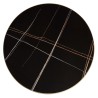 ICARE - Set nr. 1: bistrotafel D70cm opklapbaar van keramiek zwart gemarmerd