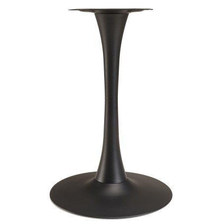 ICARE - Ensemble n°3: table bistrot D70cm en céramique marbré noir