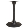 ICARE - Ensemble n°3: table bistrot D70cm en céramique marbré noir