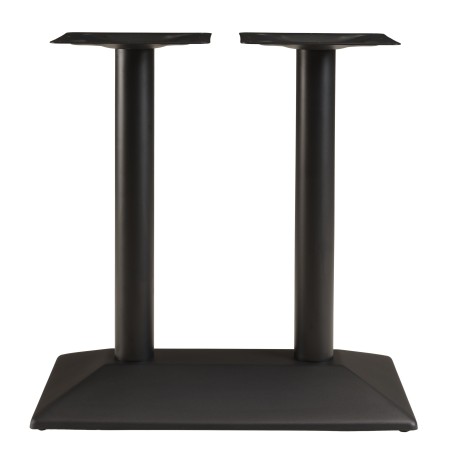 ICARE - Set no. 1: bistro table rectangular 120x70cm in black marbled ceramic