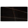 ICARE - Set Nr. 1: Bistrotisch rechteckig 120x70cm aus Keramik schwarz marmoriert