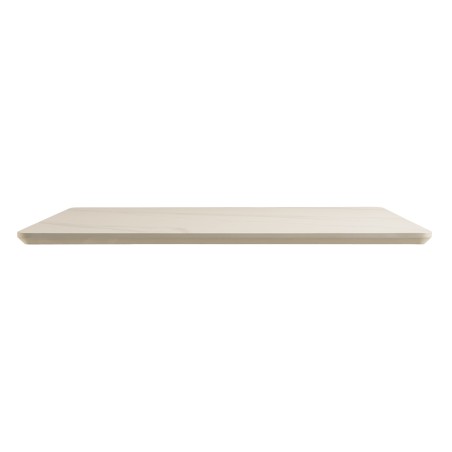 Table bistrot 70x70cm pliable en céramique marbré blanc | Macabane