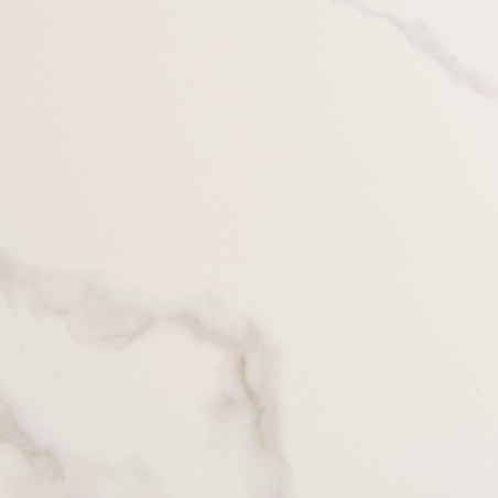 ICARE - Set no. 2: bistro table 70x70cm in white marbled ceramic