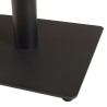 ICARE - Ensemble n°2: table bistrot 70x70cm en céramique marbré blanc