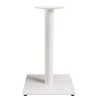 Table bistrot 70x70cm en céramique marbré blanc | Macabane