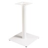 ICARE - Set Nr. 3: Bistrotisch 70x70cm aus Keramik weiß marmoriert