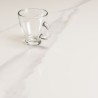 ICARE - Set n. 3: tavolo bistrot 70x70cm in ceramica marmorizzato bianco