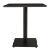 ICARE - Set Nr. 2: Bistrotisch 70x70cm aus Keramik schwarz marmoriert