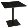 Table bistrot en céramique marbré noir | Macabane