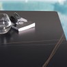 ICARE - Set n. 3: tavolo bistrot 70x70cm in ceramica marmorizzato nero
