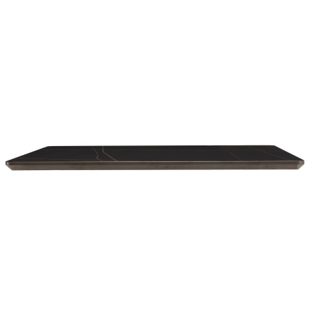 ICARE - Set n. 1: tavolo bistrot 70x70cm pieghevole in ceramica marmorizzato nero