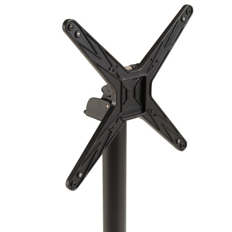ICARE - Set no. 1: folding bistro table 70x70cm in black marbled ceramic