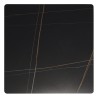 ICARE - Set nr. 1: bistrotafel 70x70cm opklapbaar van keramiek zwart gemarmerd