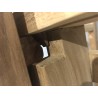 Ovale uitschuifbare tuintafel van onbehandeld teakhout 180/240*100 cm