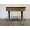 Console ovale 80x30cm en bois couleur naturelle | Macabane