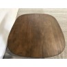 Table basse carré en manguier et pied couleur ivoire | Meubles Macabane