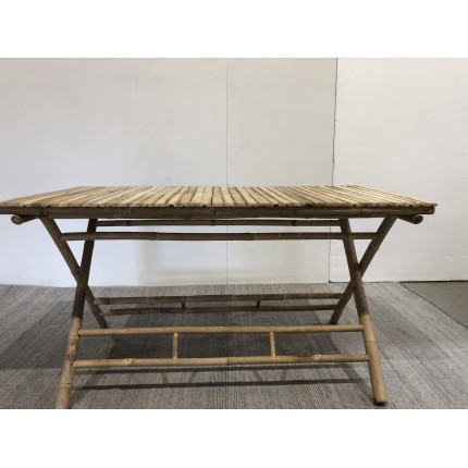 140x70cm folding bamboo dining table | Macabane Furniture
