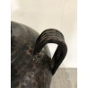 Vase Aluminium HONORE 45cm antikes schwarzes Kupfer