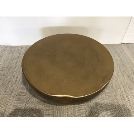 Antique gold round shell coffee table | Second-hand