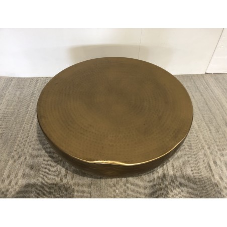 Antique gold round shell coffee table | Second-hand