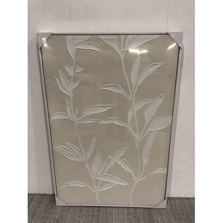 HOMER Wall Decoration 83x123cm Flower Motifs - Natural Frame