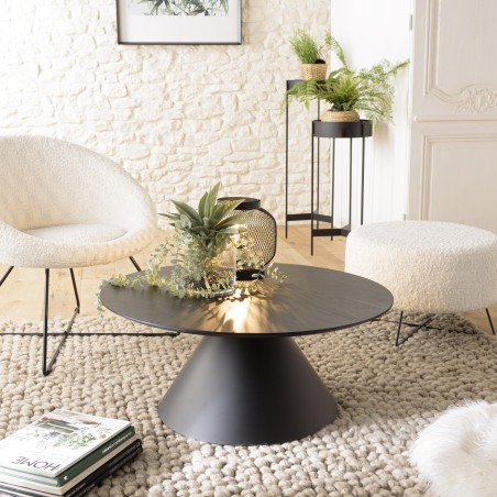 Salontafel met middenpoot, ronde vorm | DALY