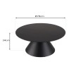 Table basse pied central, forme ronde | DALY