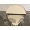 Table d'appoint ronde en acier beige D35cm | Collection Agathe