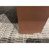 Runder Couchtisch aus terrakottafarben lackiertem Holz D60cm | Macabane