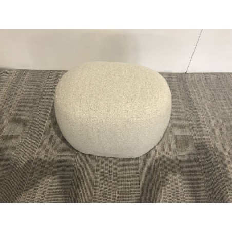 Designer pouffe no. 2 in beige small terry cloth | Leopold Collection