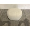 Pouf forme design n°2 en tissu petite bouclette beige  | Collection Leopold
