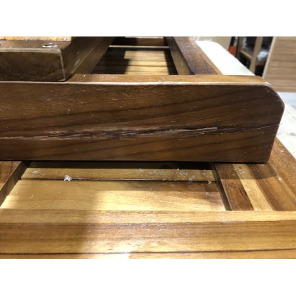 Table de jardin - Bois teck huilé - 180/240x100cm | MAEVA Seconde main