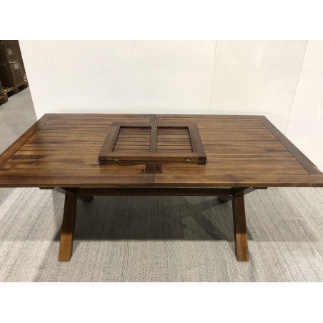 Table de jardin - Bois teck huilé - 180/240x100cm | MAEVA Seconde main