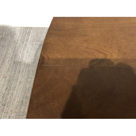 Table basse carré en manguier et pied couleur ivoire | Seconde Main