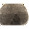 LEA Set of 2 Chairs - Black Fabric Seat & Cane-Effect Backrest