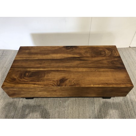 Table basse poutres 120x60cm bois | Seconde Main