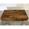 Table basse poutres 120x60cm bois | Seconde Main