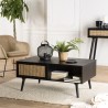 Table basse noire bois - Seconde Main