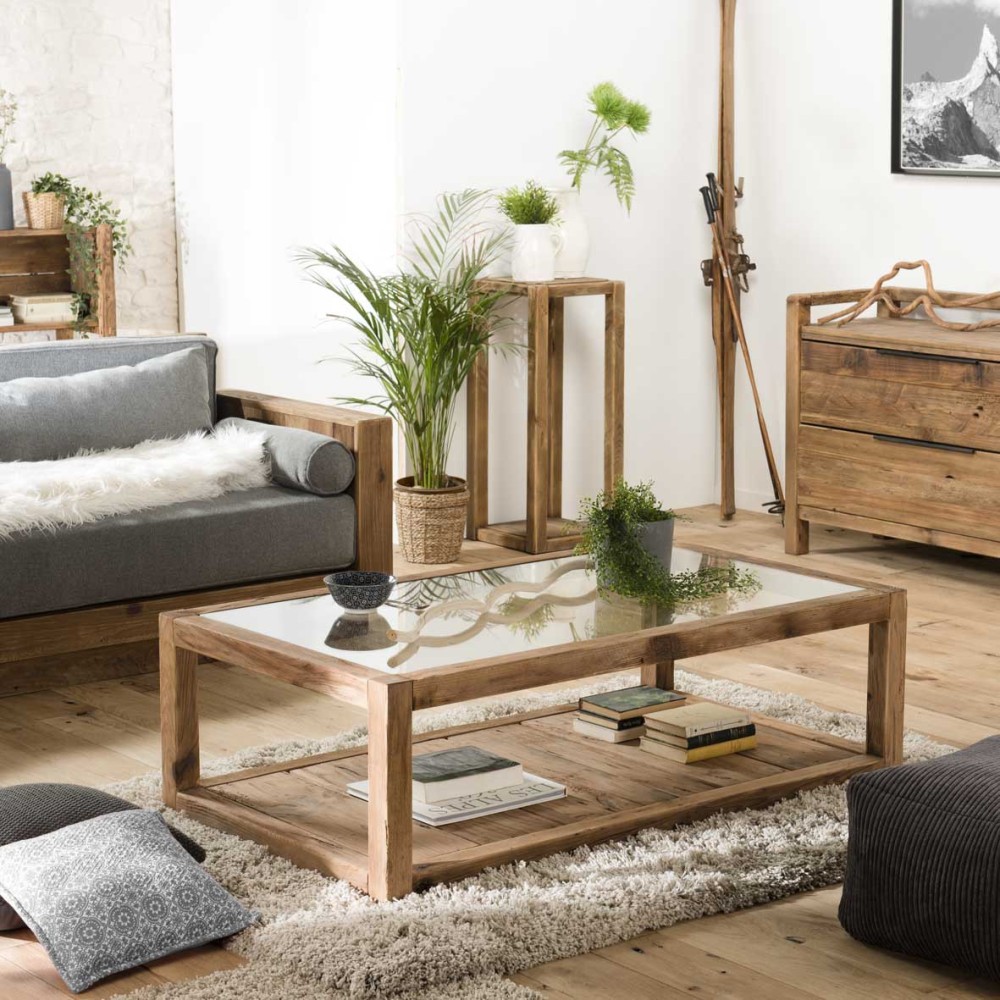 Table basse SANDY en pin recyclé Seconde Main