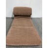 SECONDE MAIN - Chauffeuse 1 place multi-position en tissu couleur vieux rose