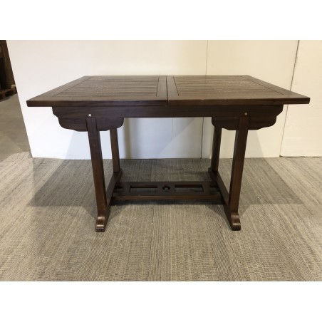 MAEVA Garden Table for 4/6 People - Teak Wood - Extendable 120/180 x 90 cm