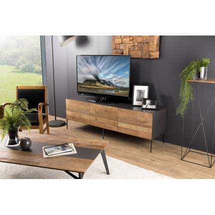 TV-Möbel MAXENCE aus recyceltem Teakholz