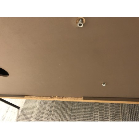 MAXENCE TV Stand with 2 Doors and 1 Drawer - Recycled Teak Wood and Anthracite Grey Metal Legs