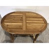 FUN Garden Table - Teak Wood - Oval - 120/180 x 90 cm
