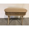 Console ovale 80x30cm en bois | Macabane seconde main