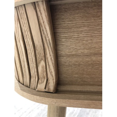 Console ovale 80x30cm en bois | Macabane seconde main