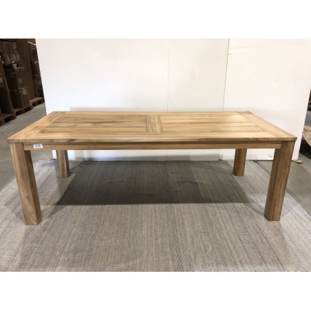 Gartentisch DENVER 220 x 100 cm aus Teakholz